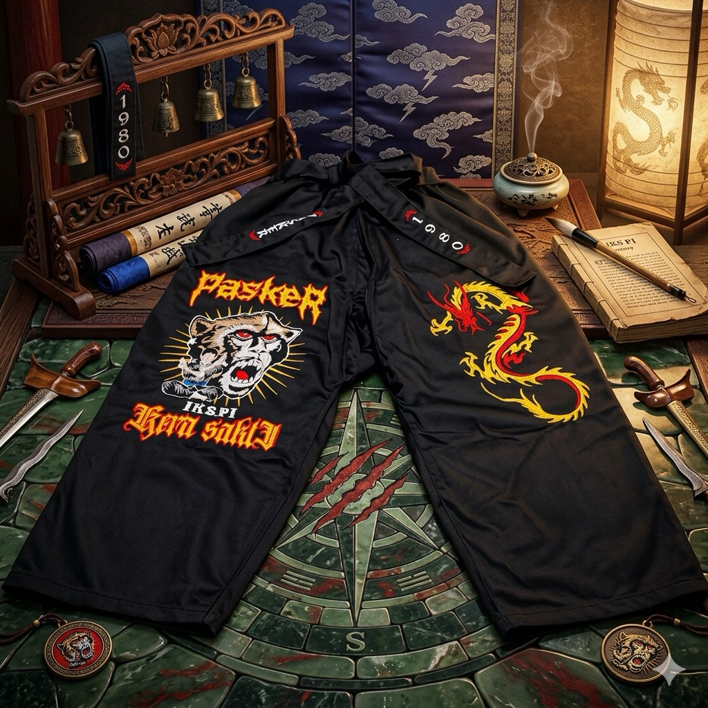 celana tradisional pencak silat ikspi kera sakti celana bordir ikspi kera sakti