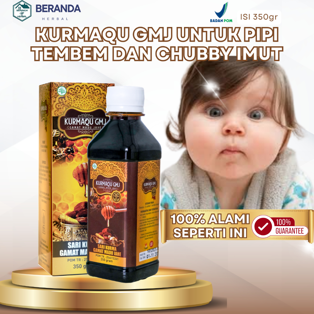 Kurmaqu Gmj Madu Sarikurma Asli - Obat Pipi Chubby Tembem Vitamin Penggemuk Pipi COD