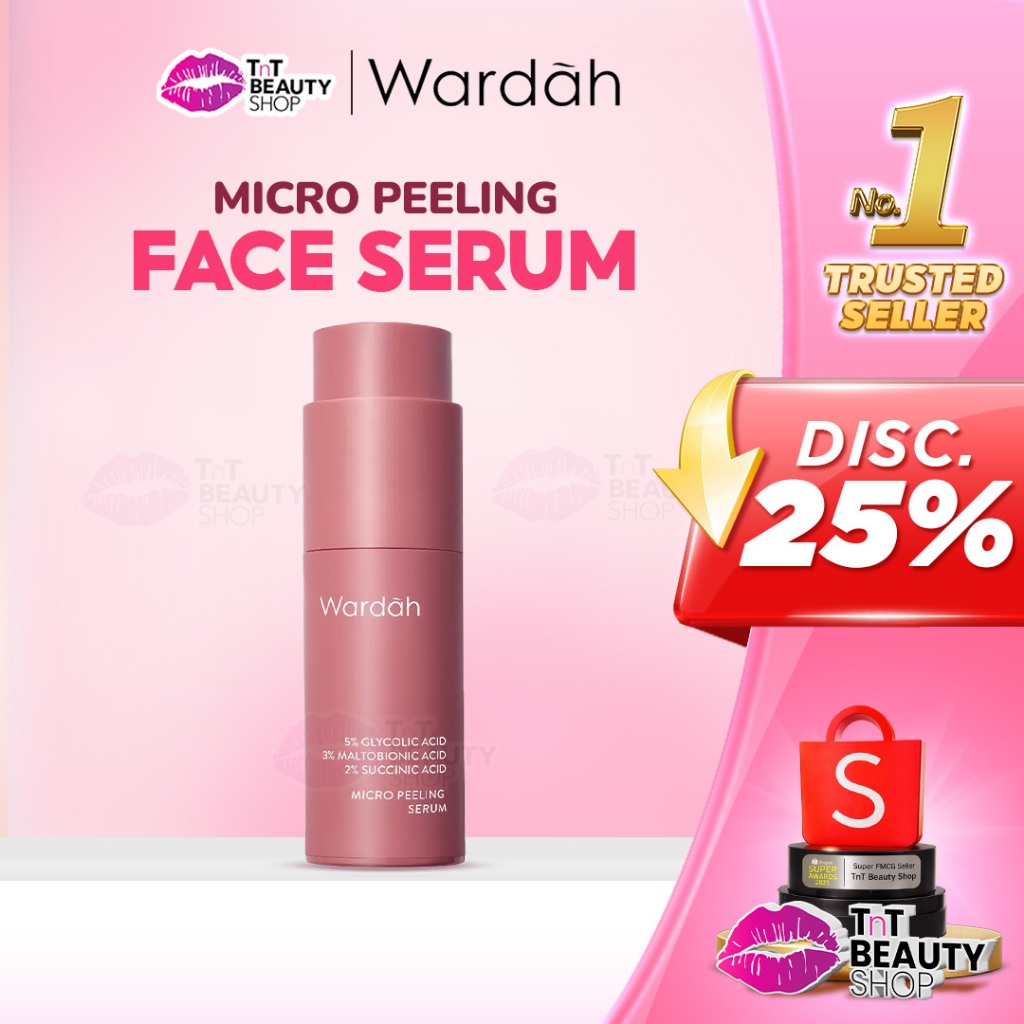 Wardah 5% Glycolic Acid 3% Maltobionic Acid 2% Succinic Acid Micro Peeling Serum | TnT Beauty Shop
