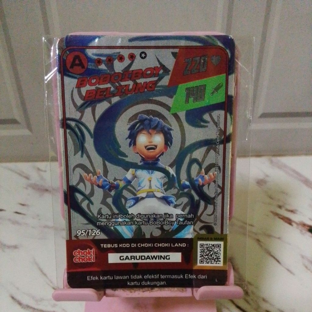 Kartu Boboiboy Choki Choki BELIUNG foil