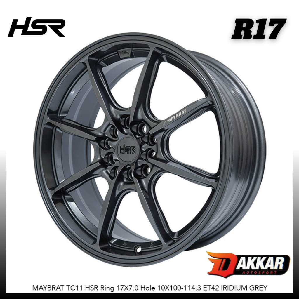Velg Mobil Racing R17 Avanza New Sienta Xpander Hrv Velg Hsr Maybrat R17 Warna Iridium Grey