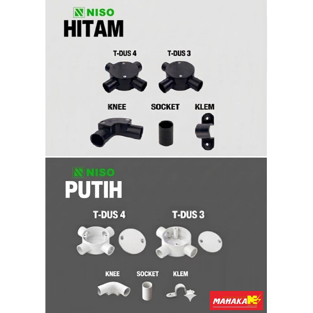 Aksesoris Pipa Conduit 20mm NISO
