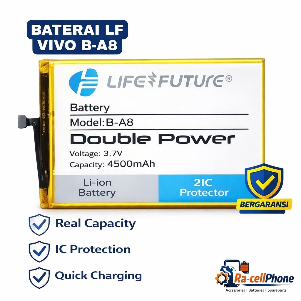 Baterai Vivo X7+ / B-A8 / 4500mAh - Real Capacity / Double IC