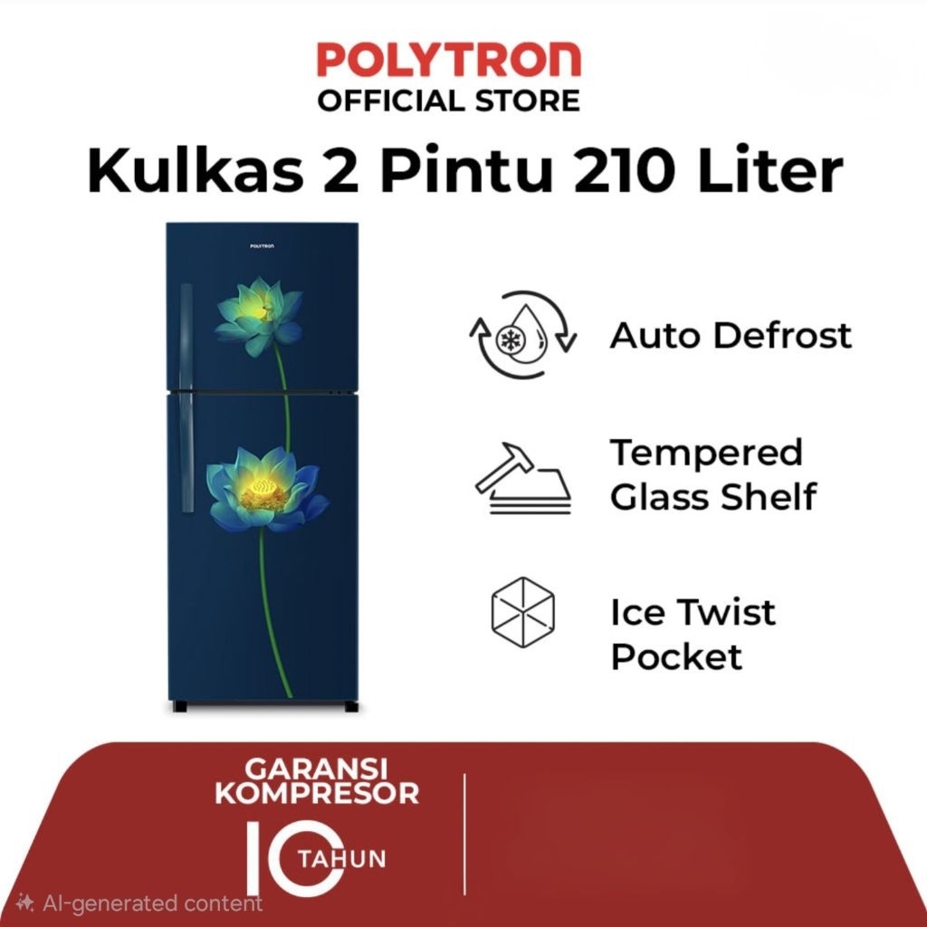 Kulkas Polytron 2pintu PRB-217