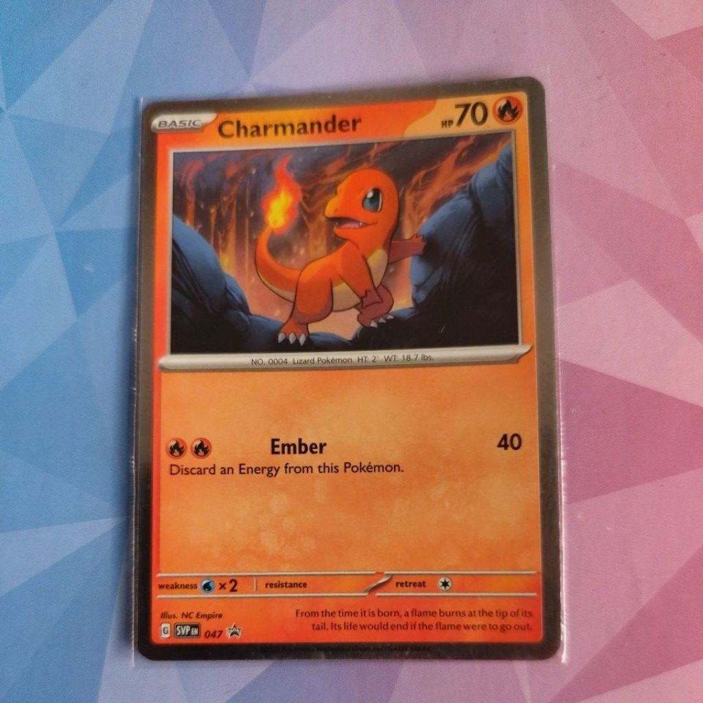 kartu pokemon - charmander SVPen 047 - holo promo
