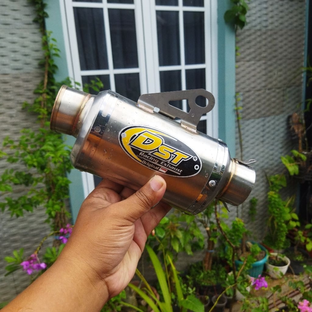Slincer Knalpot Racing Type Oval Original Dst Bas Padet Gahar