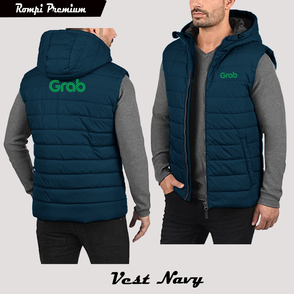 COD Jaket Rompi gRAb Terbaru / Jaket Driver Ojol Transportasi Online / Jaket Motor Terbaru