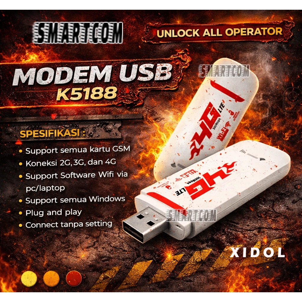 Paket Home Router 4G LTE SimCard TP-LINK MR3420 + Modem XIDOL K5188
