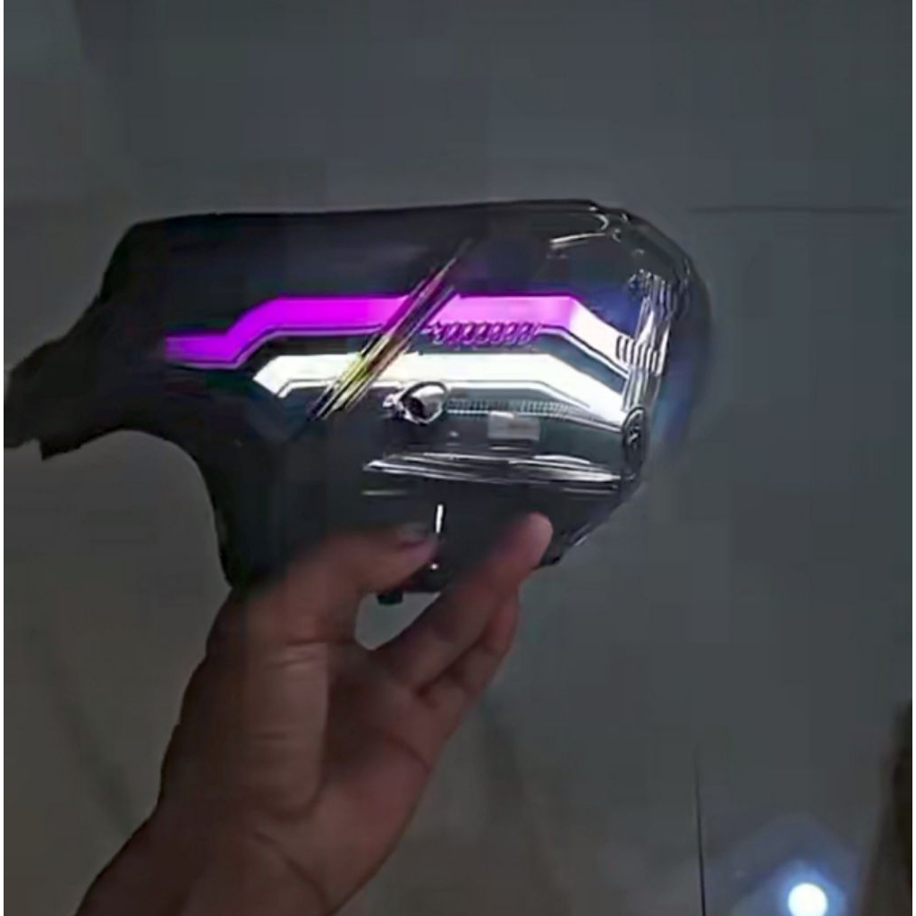 STOPLAMP LAZY BEAT KARBU NON RGB lampu belakang beat karbu model lazy non rgb