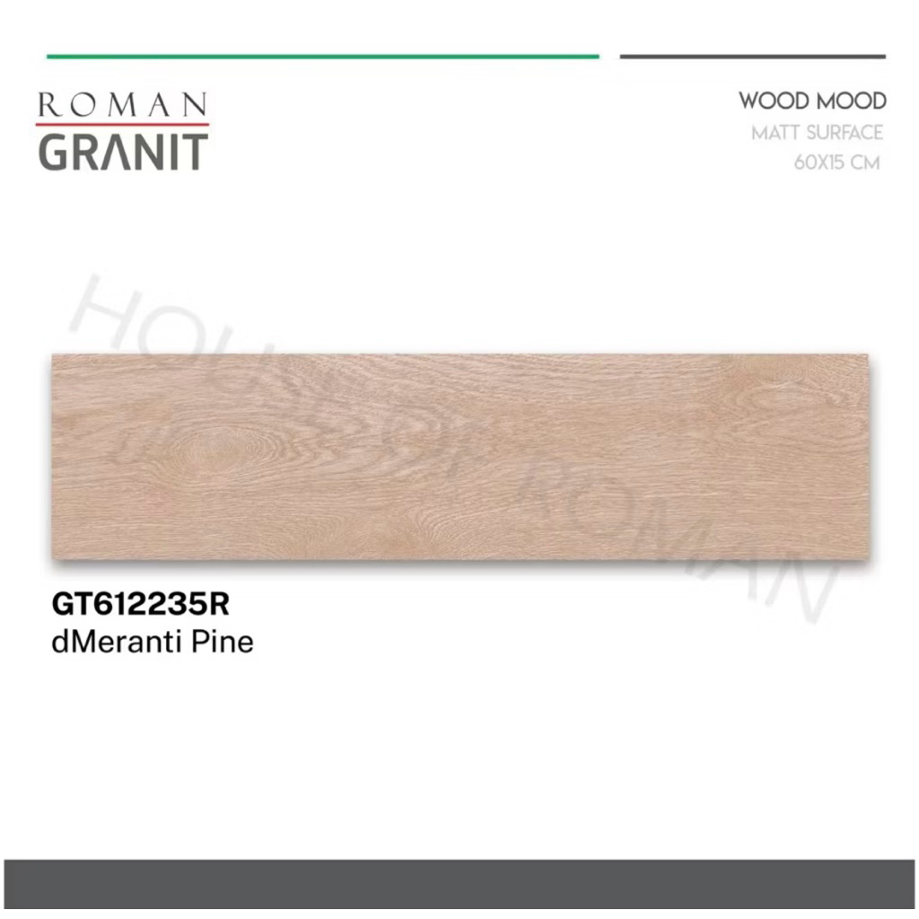 Roman Granit dMeranti Pine/Granit Motif Kayu 15x90/Lantai Kayu Vinyl/Granit Kayu Industrial