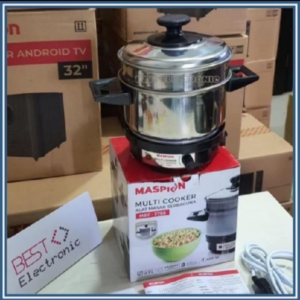 MASPION MEC-2750 MEC 2750 MEC2750 MULTI ELECTRIC COOKER 0.75 LITER
