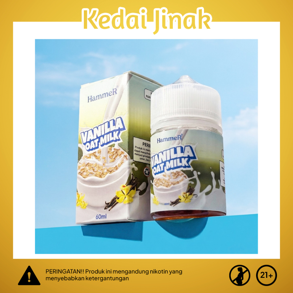 HAMMER VANILLA OAT MILK FREEBASE 60ML 100% AUTHENTIC