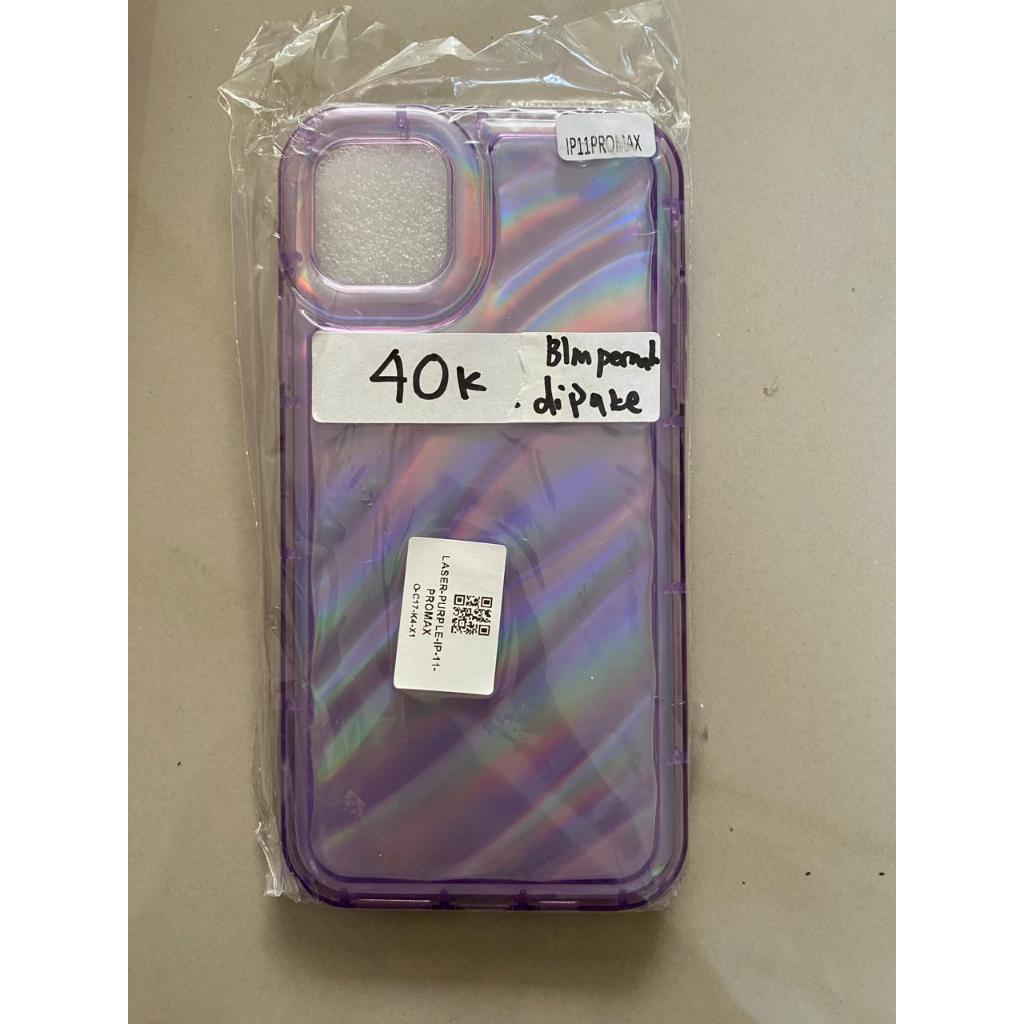 CASING HP IPONE 11 PROMAX – LASER PURPLE - BARU