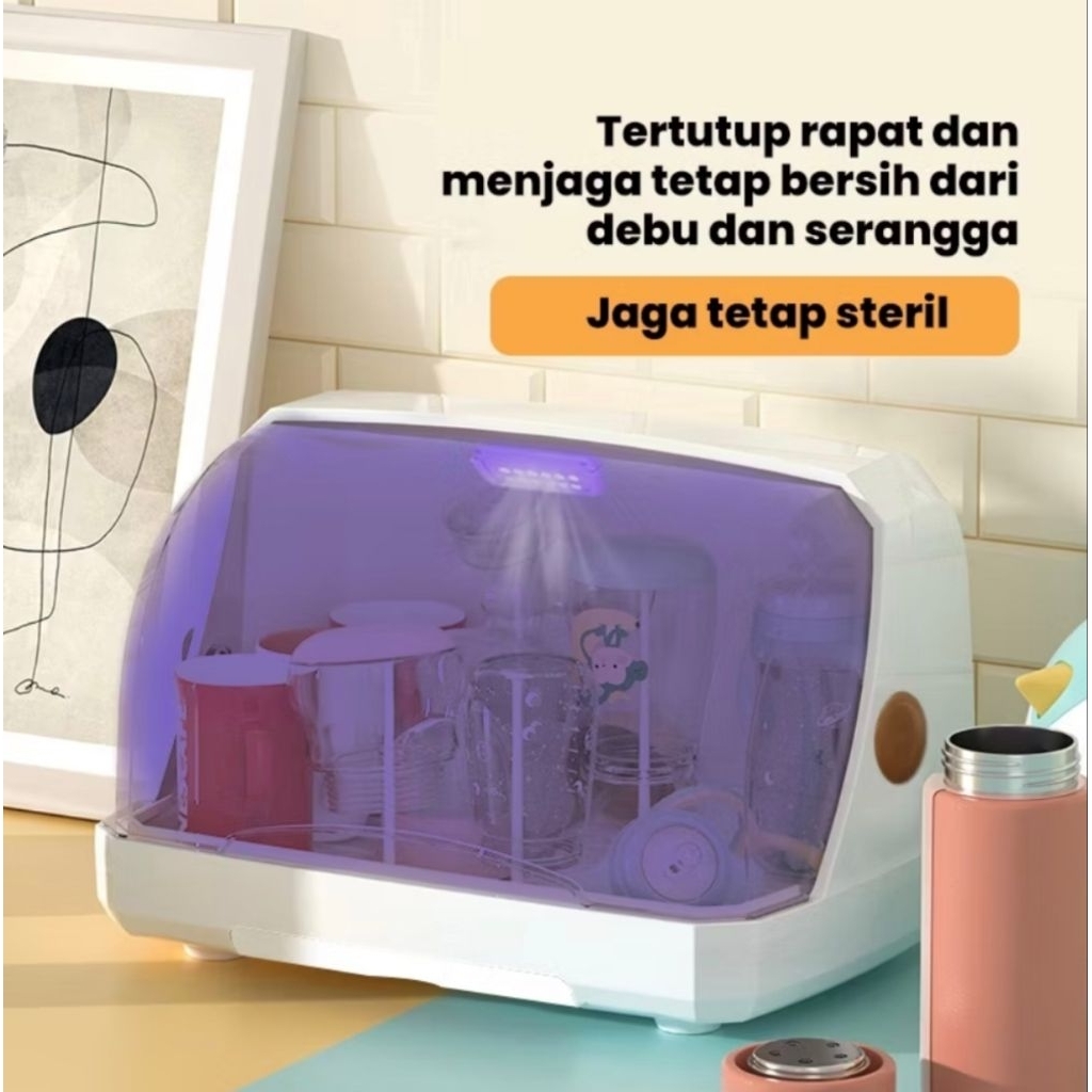 Rak Botol Susu Bayi Serbaguna Dengan Lampu UV