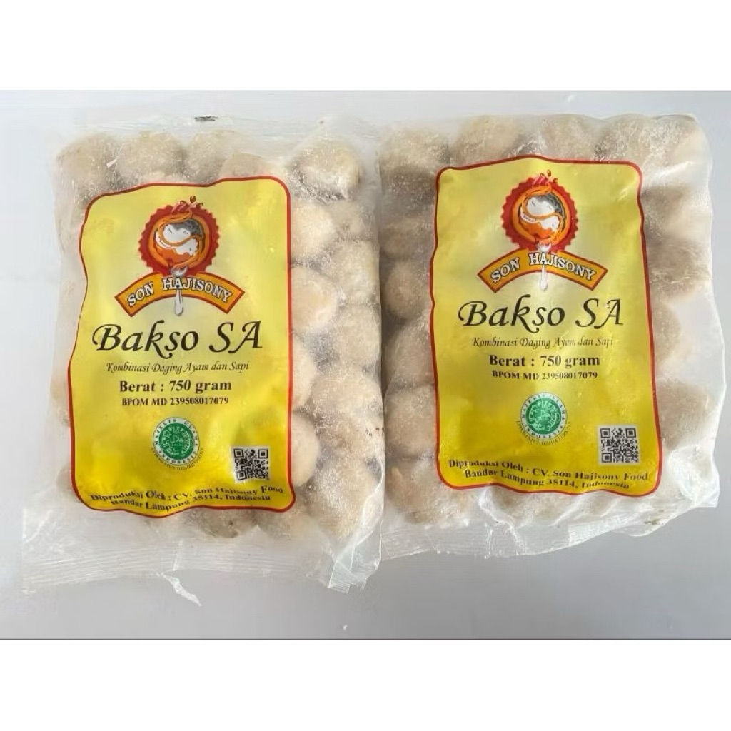 Bakso Sony SA Lampung Asli 750 Gram