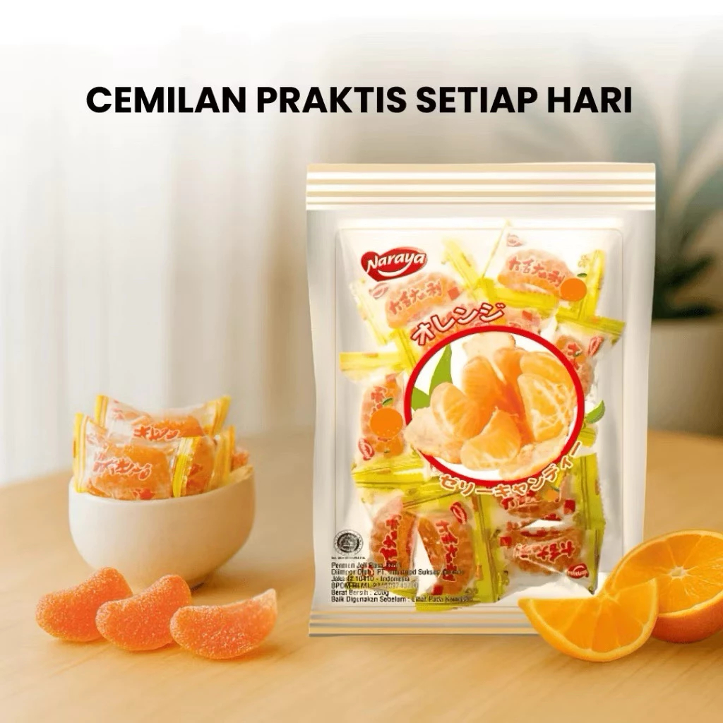 Naraya Jelly Jeruk Mandarin Orange 500gr HALAL