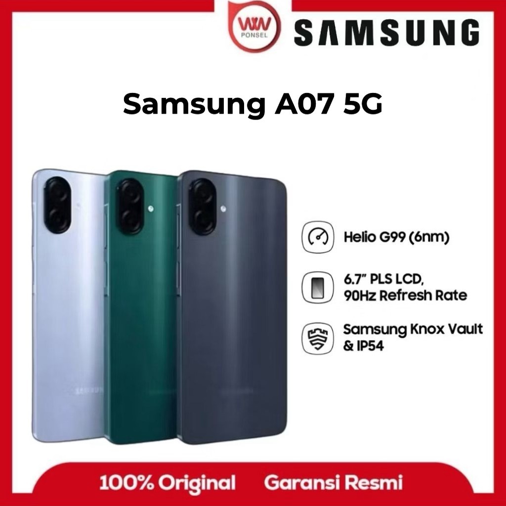 HP Samsung A07 5G Ram 6GB Internal 128GB Garansi Resmi