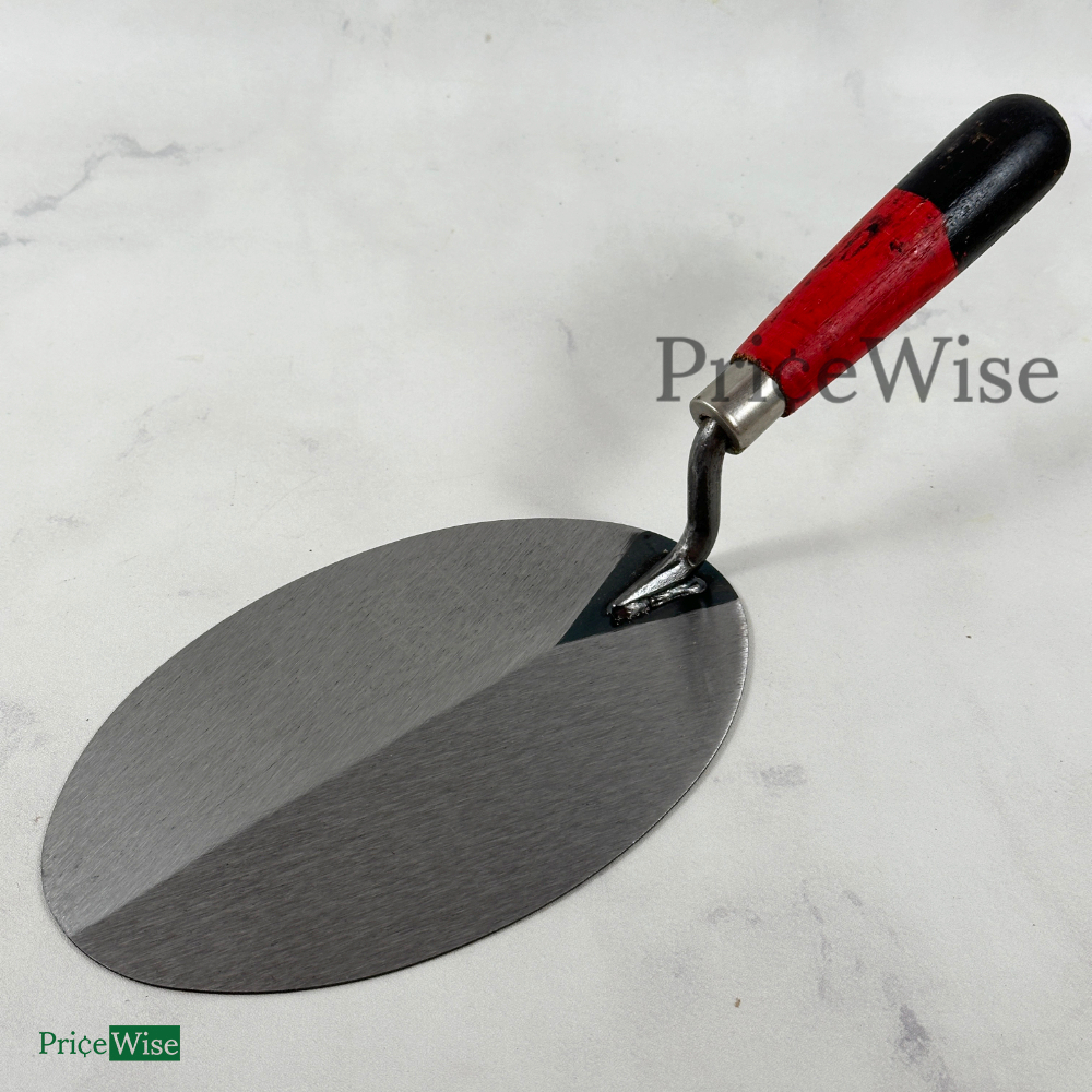 Sendok Semen Oval 8" Gagang Kayu Kokon / Sekop Kecil / Centong Semen