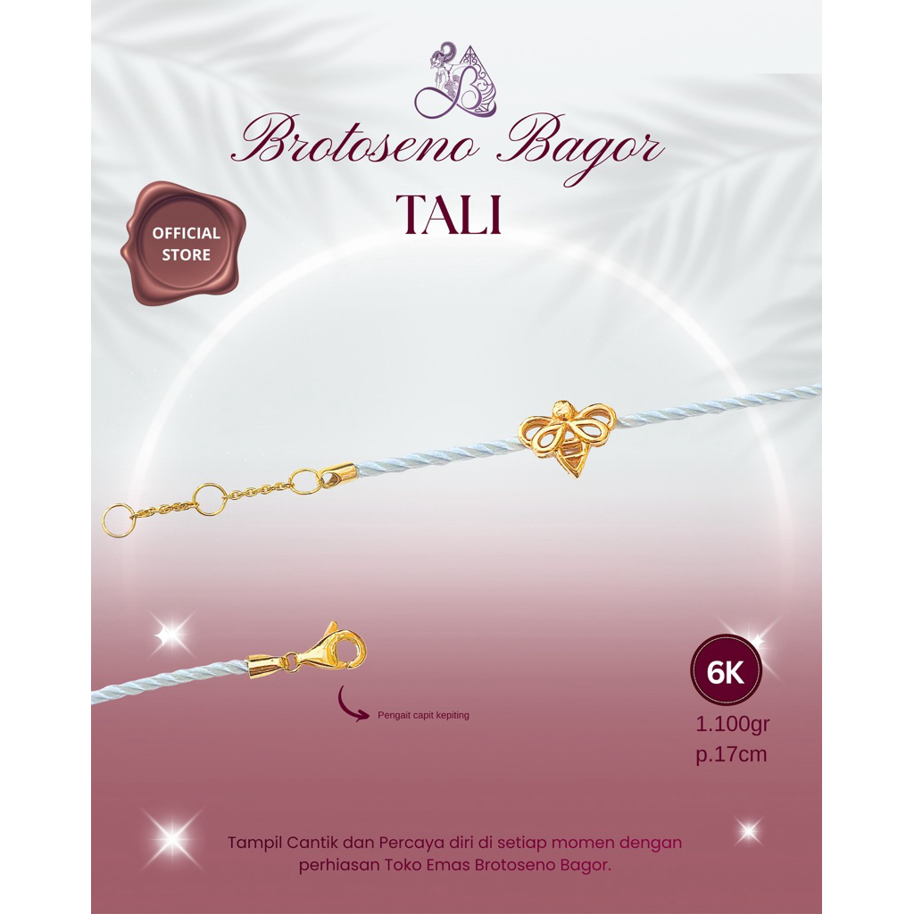 BROTOSENO BAGOR | GELANG EMAS TALI MODEL | GELANG TALI WANITA DEWASA