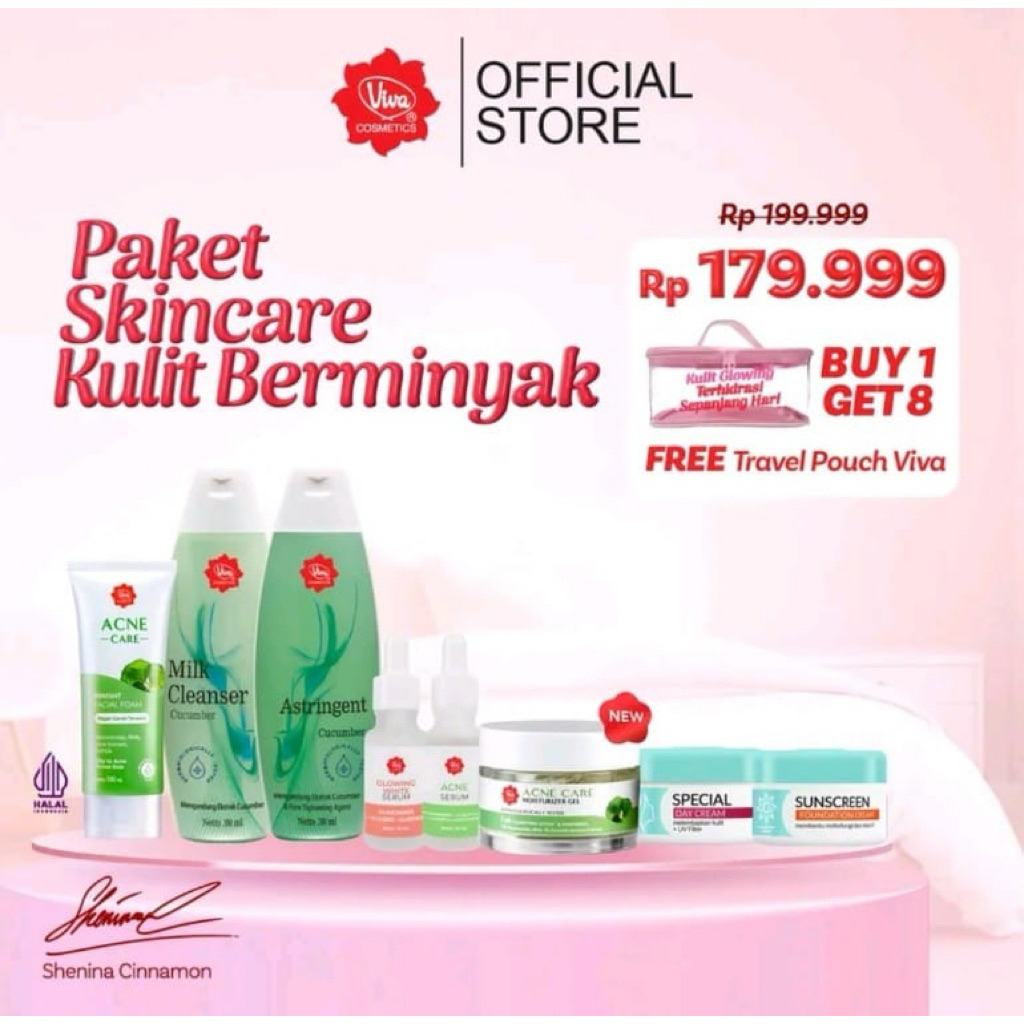 VIVA PAKET SKINCARE KULIT BERMINYAK