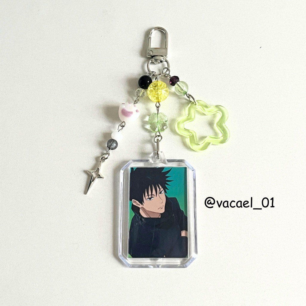 Vacael - Keychain Acrylic Megumi Fushiguro Jujutsu Kaisen Fanmade | Acrylic Photo Paper Character