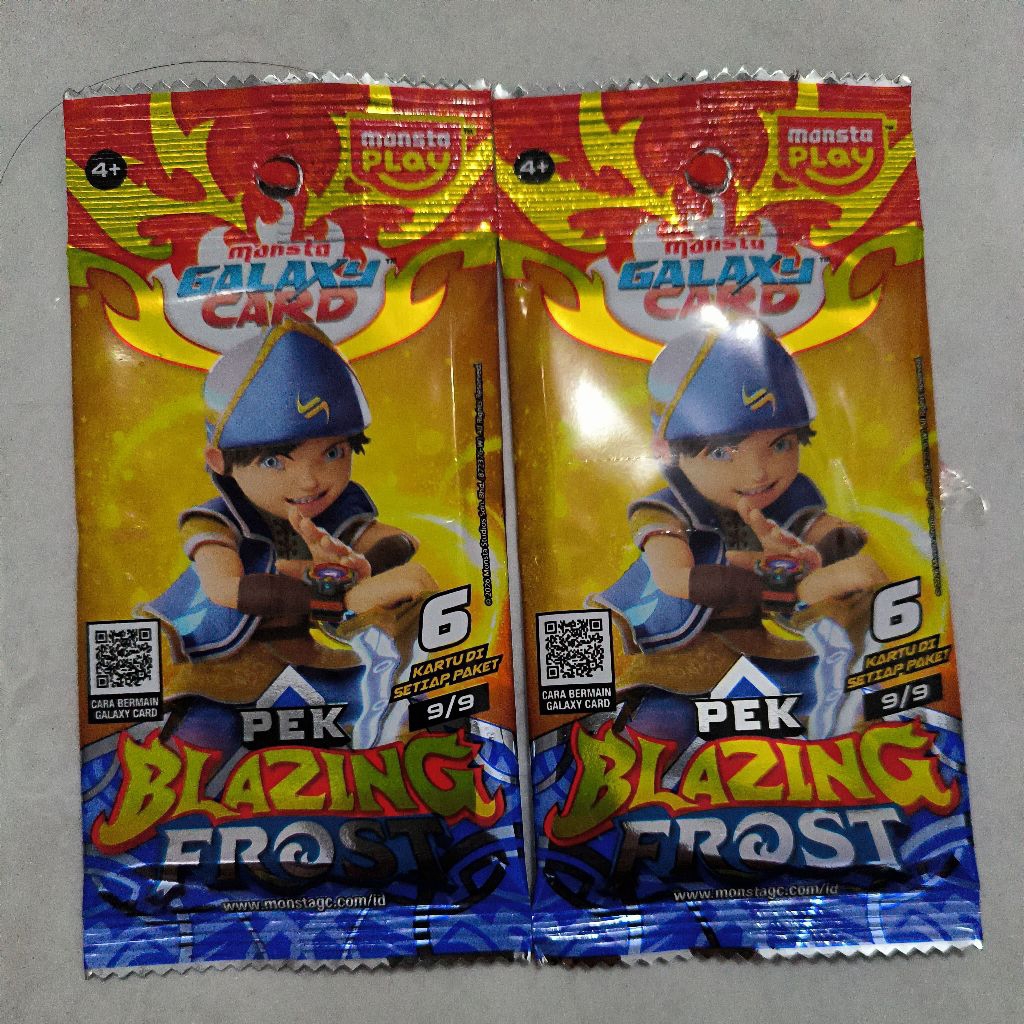 Kartu Boboiboy Monsta Galaxy Card Pek Techno Breaker