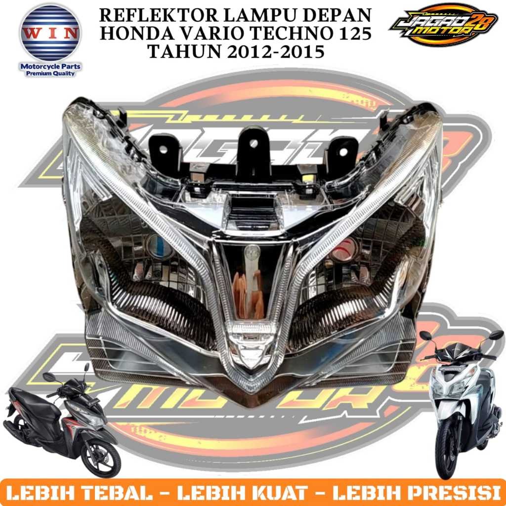 Reflektor Lampu Depan Vario Techno 125 / Reflektor Lampu Depan Vario 125 Fi Lama Old / Lampu Depan V