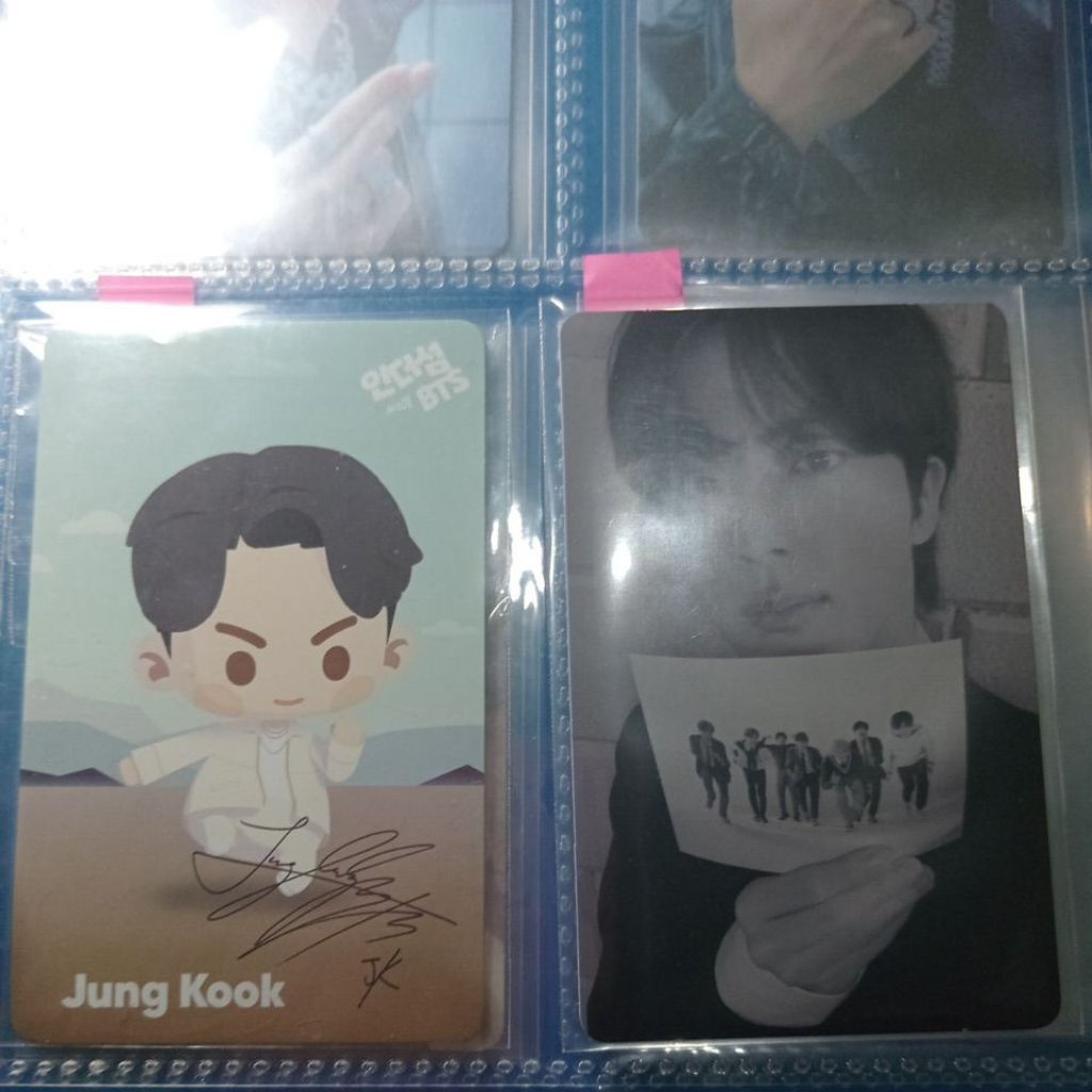 Photocard Seokjin Jin BTS Proof Standard + ITS Jungkook ( Take 2, All official) GOOD CONDI