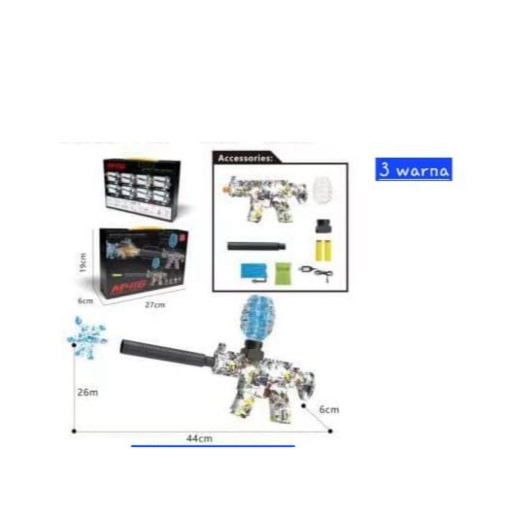 576 - Mainan pistol M416 Water gel Tembakan Electric