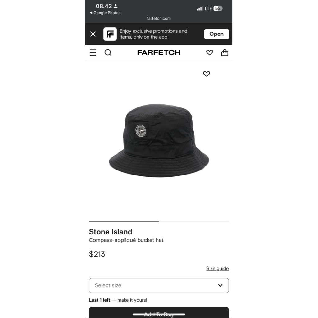 Stone Island Compass-appliqué bucket hat