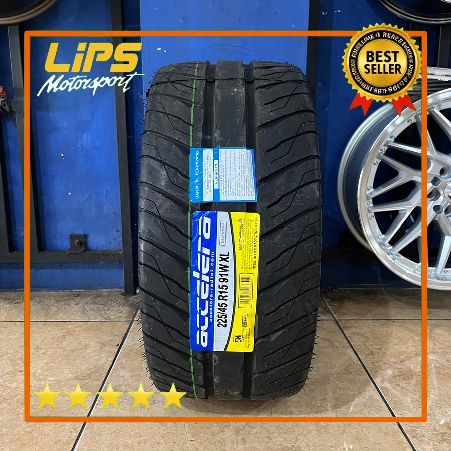 Ban Mobil Semi Slick 225 45 R15 Merek Accelera 351 Sport Gd Ukuran 225/45 R15