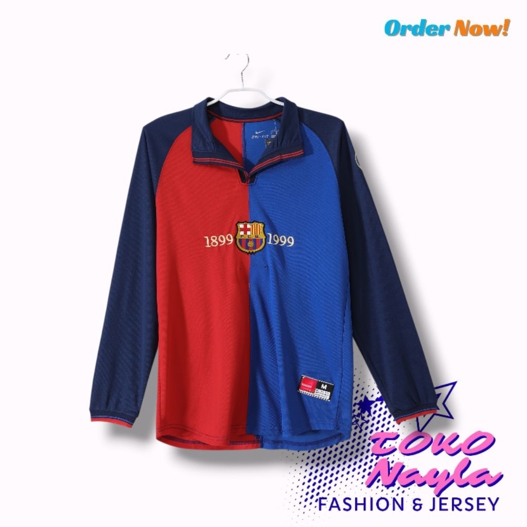 Jersey Retro Longsleeave Barcelona Centenery 1999