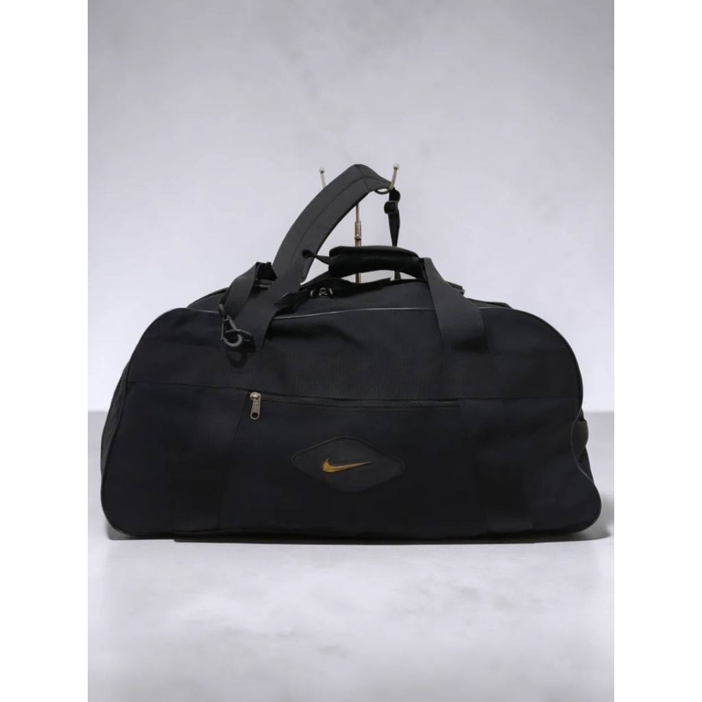 Vintage 90s/00s Nike Fullblack Big Size Duffle/Travel Bag Original
