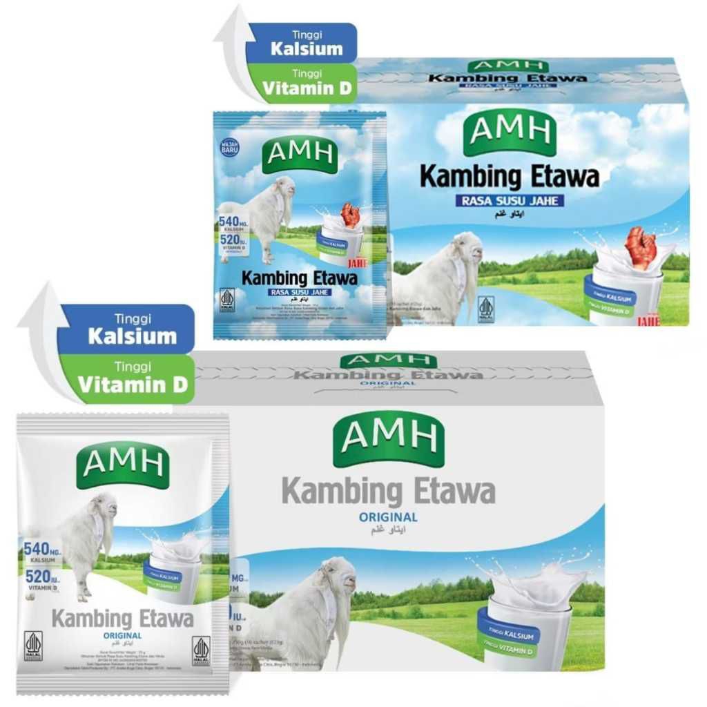 AMH Susu Kambing Etawa Rasa Original dan Jahe - Susu Kambing AMH