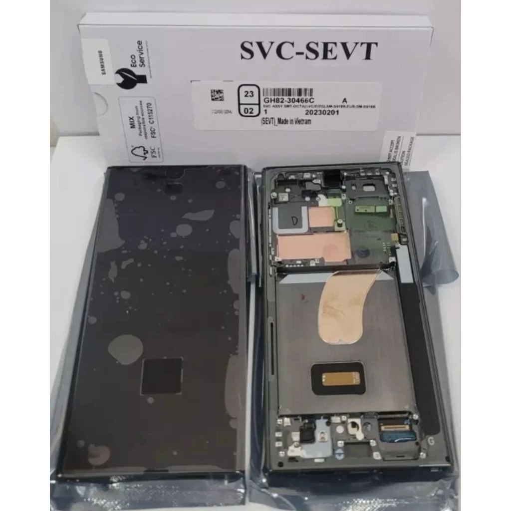 Lcd Copotan Samsung S23 Ultra Original Amoled + Frame