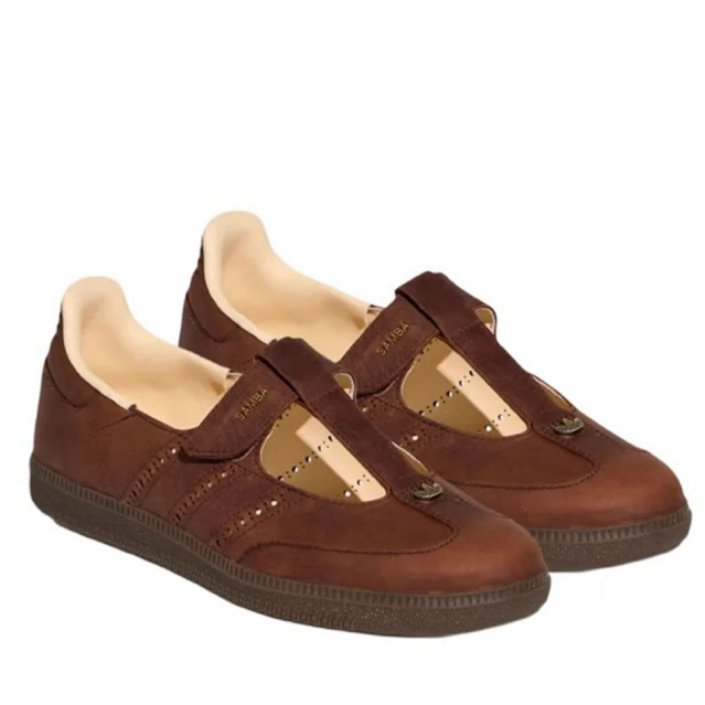 Adidas Samba Mary Jane Leather Dark Brown Original Resmi