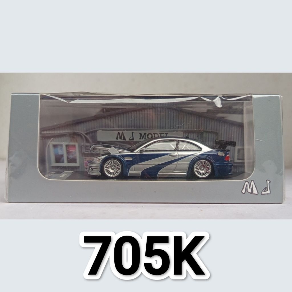 Diecast Mini Scale 64 MJ BMW M3 GTR E46 Razor NFS Need For Speed Most Wanted open Hood