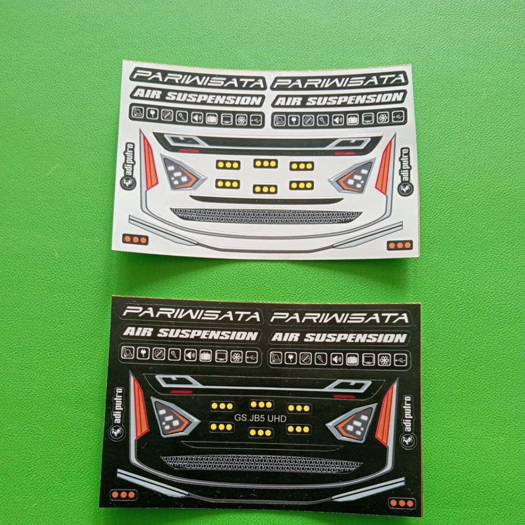 Stiker headlamp miniatur bus UHD tronton RKC TRONTON