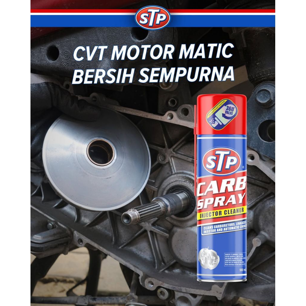 Pembersih CVT Motor Matik Karbu Cleaner STP Carb Spray Injector Cleaner Mobil
