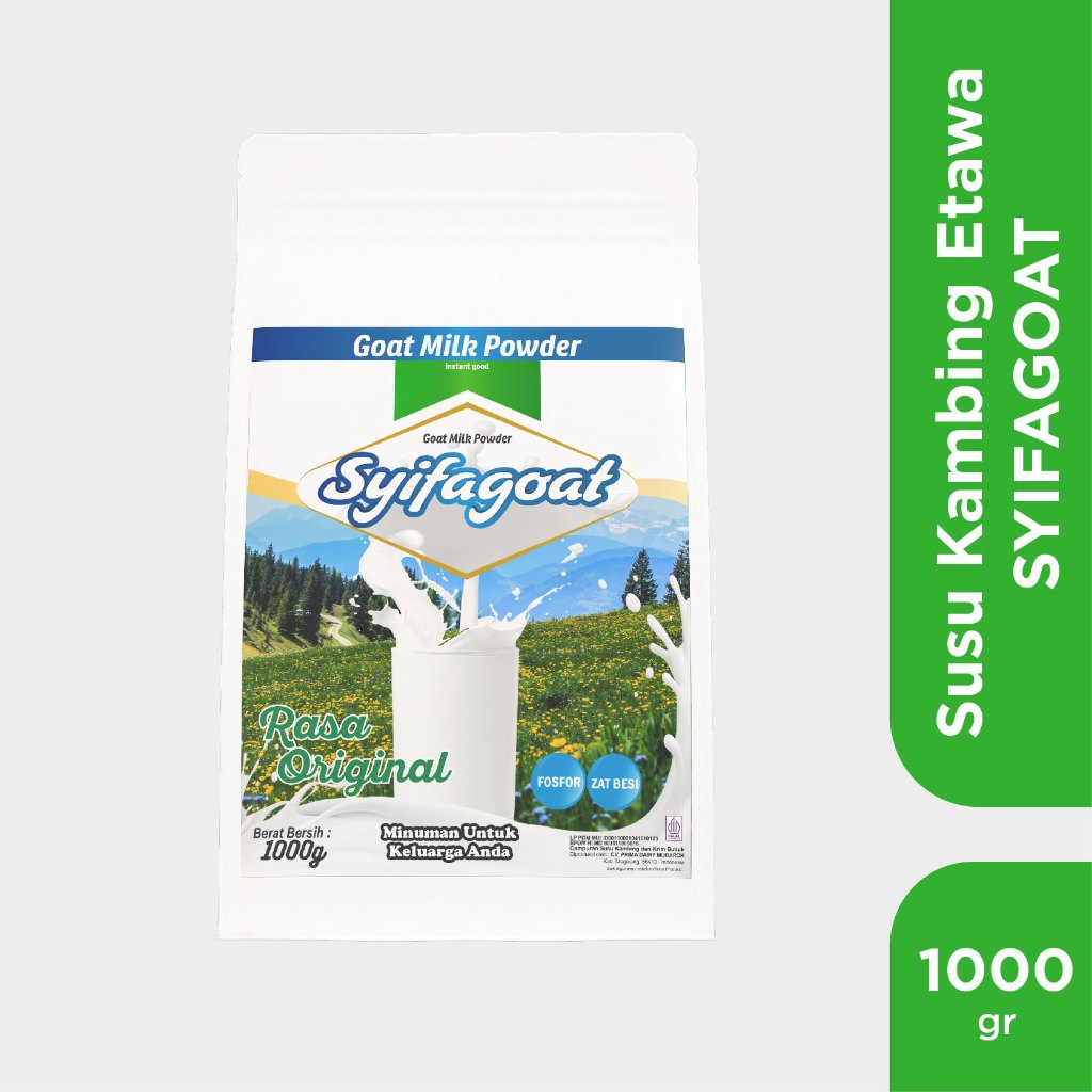 SYIFAGOAT Susu Kambing Etawa Bubuk 1kg Murni - Rasa Original