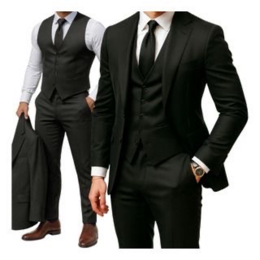 Full Set Jas Pria Premium 5 in 1- Jas formal/kondangan- Jas wisuda- (Jas, Celana, Rompi, Kemeja puti