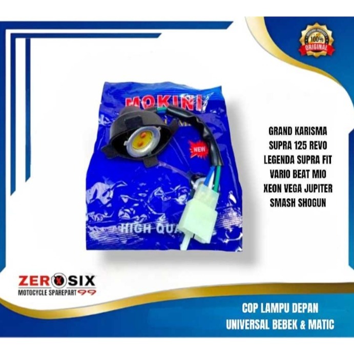 Fitting Cop Soket Lampu Depan Universal Motor Bebek Matic - GRAND KARISMA SUPRA 125 SUPRA FIT REVO P