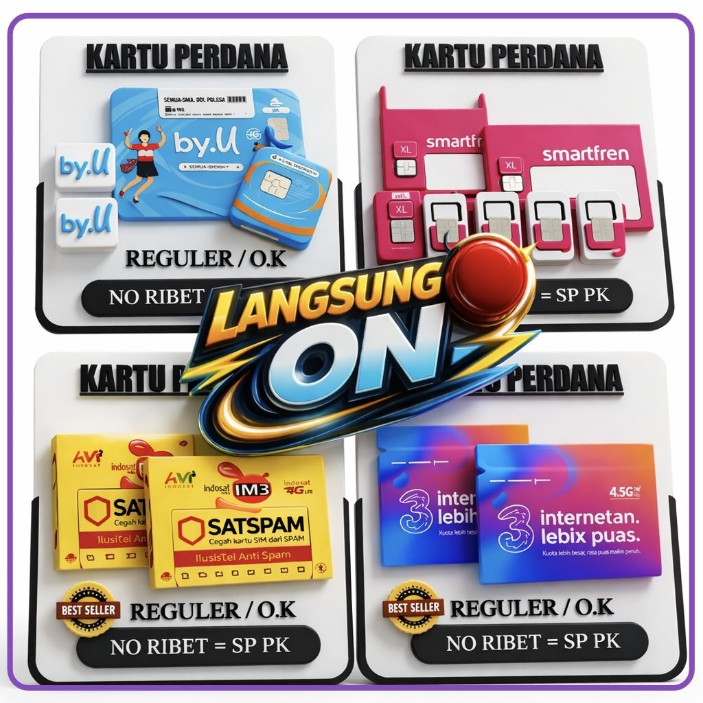 Kartu Perdana SMARTFREN AXIS  DLL - Sung PK - Tanpa injek kuota