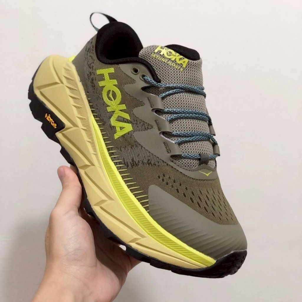 SEPATU RUNNING TRAIL HOKA ONE SKYLINE FLOAT " OLIVE HAZE "