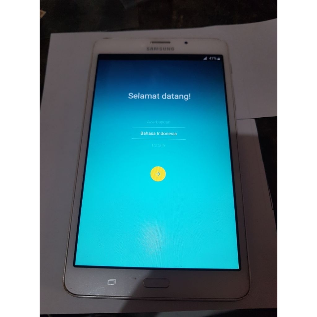 lcd touch screen frame Samsung galaxy tab J-sm t285yd minus