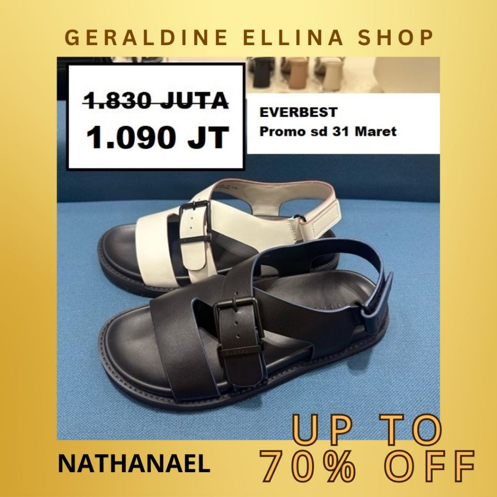 Sandal sepatu pria original SALE Everbest seri NATHANAEL