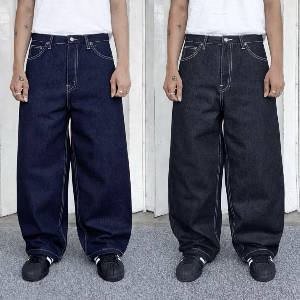 RAW DENIM BAGGY - LONG PANTS JEANS - RAW DENIM BALLOON