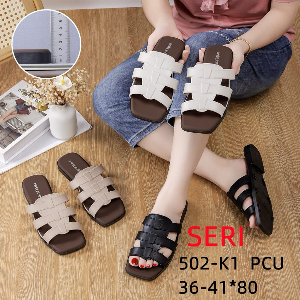 Sandal Wanita Terbaru/Sendal Selop Jelly alina 502
