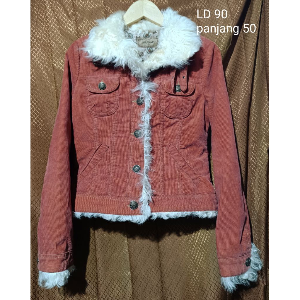 jaket corduroy vintage jaket vtg kerah bulu cordu jaket vintage corduroy jaket corduroy bulu jaket c