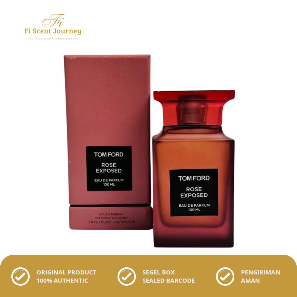 Parfum Tom Ford Rose Exposed Unisex 100ml EDP - musk kayu cendana bunga jeruk minyak mawar lada mera